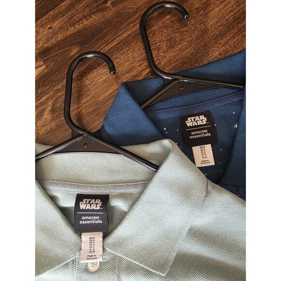 Star Wars Amazon Essentials Men's Polo Shirt 2-Pack Small Blue Green - Picture 10 of 12